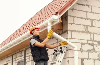 Pose et remplacement de gouttières à Regrippière